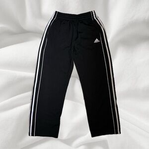 Adidas Black Joggers with White Stripes